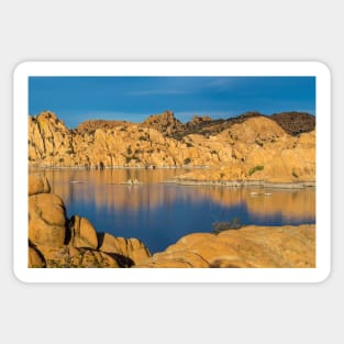 Morning Light at Watson Lake Sticker